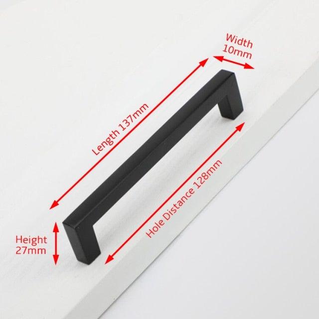 Cabinet Handles Kitchen Door Handles Drawer Knobs Aluminum Alloy Wardrobe Door Handles Brushed Modern Style Hardware  Stainless Steel Kitchen Cabinet Pulls For Kitchen Cabinet Drawer Door Cupboard Decorative Modern Hardware For Cabinet Stevvex