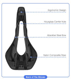 Ultra Light Comfortable Bicycle Saddle Mountain Road Bike Seat Soft Leather Hollow Breathable Cushion Seat Ergonomics Design Breathable Suspension Gel Bike Saddle Cushion For Mountain Bike Road Bike Stevvex