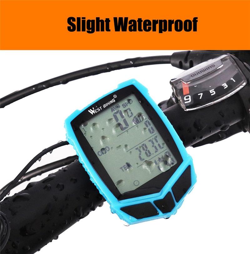 Bicycle Computer Wireless 20 Functions Speedometer Odometer Cycling Wireless Bike Computer Waterproof Bicycle Speedometer Odometer Support Smart Sensor LCD Backlight Display For Road Cycling Stevvex