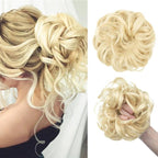 Hair Bun Extensions Messy Curly Elastic Hair Scrunchies Hairpieces Synthetic Chignon Donut Up-do Hair Pieces Clip in Hair Extension For Volumized Hair Buns For Girls Stevvex