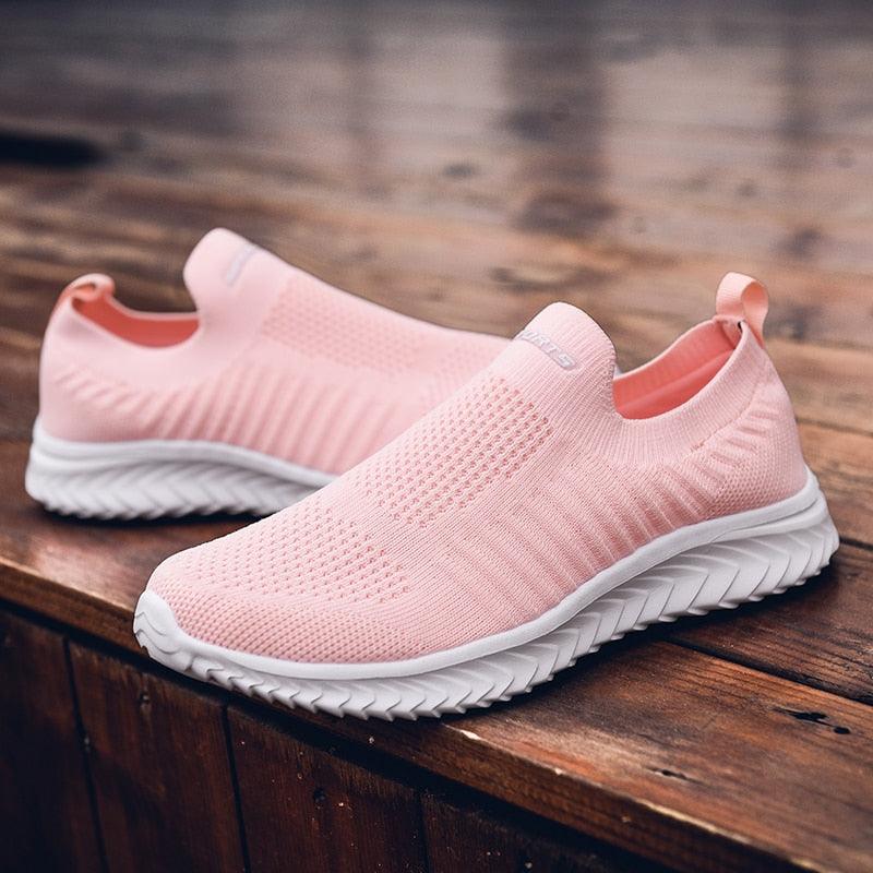 New Men Sneakers Light Fashion Casual Shoes Slip-On Comfortable Women Pink Couple Shoes Outdoor Walking Footwear Non-Slip Running Climbing Shoes Sneakers Stevvex