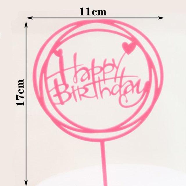 Happy Birthday Cake Topper Gold Cake Topper Acrylic Cake Topper Happy Birthday Cake Topper Cake Decoration Acrylic Letter Cake Toppers Party Supplies Happy Birthday Black Cake Decorations Stevvex