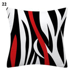 Red Abstract Cushion Cover Geometric Pillow Cases Sofa Decorative Modern Abstract Painting Pillow Case Beautiful Cushion Covers  Fashion Pillowcase Pillow Cover Stevvex