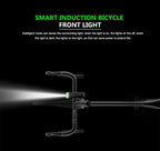 Front Bicycle Light USB Rechargeable LED Bike Light Waterproof Cycling Headlight Climbing Safety Flashlight Lamps Bike Light Super Bright Bicycle Light Easy To Install Fits All Bikes Headlights With Modes Stevvex