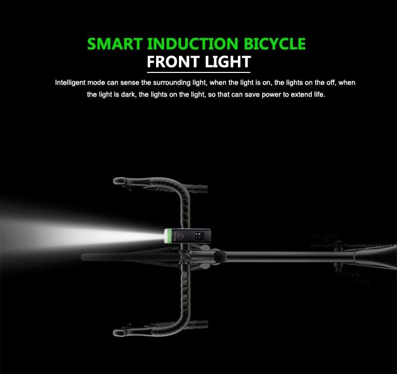 Front Bicycle Light USB Rechargeable LED Bike Light Waterproof Cycling Headlight Climbing Safety Flashlight Lamps Bike Light Super Bright Bicycle Light Easy To Install Fits All Bikes Headlights With Modes Stevvex