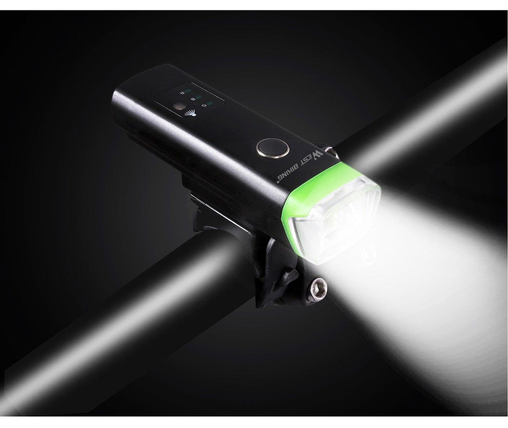 Front Bicycle Light USB Rechargeable LED Bike Light Waterproof Cycling Headlight Climbing Safety Flashlight Lamps Bike Light Super Bright Bicycle Light Easy To Install Fits All Bikes Headlights With Modes Stevvex