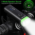 Front Bicycle Light USB Rechargeable LED Bike Light Waterproof Cycling Headlight Climbing Safety Flashlight Lamps Bike Light Super Bright Bicycle Light Easy To Install Fits All Bikes Headlights With Modes Stevvex