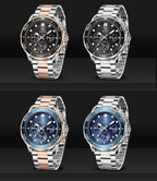 Luxury Sport Mens Watches Quartz Stylish Wrist Watch For Men Chronograph Waterproof and Scratch Resistant