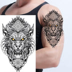 Fashion Temporary Sticker Tiger Tattoo Waterproof Removable Realistic Body Tatoo For Mens