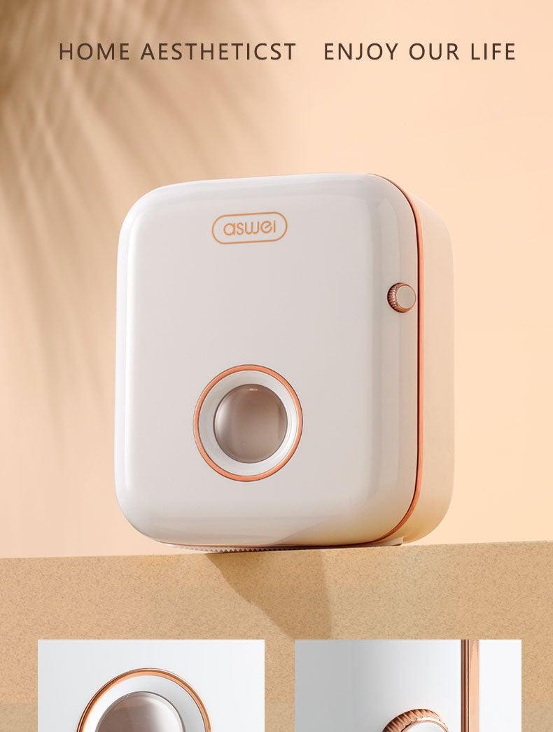 Toilet Paper Holder Stand Wall Mounted Waterproof Paper Towel Dispenser Holder Tissue Box Toilet Roll Holder For Toilet Paper Toilet Paper Roll Holder With Shelf And Drawer Adhesive Bathroom Tissue Box Holder Wall Mount Facial Toilet Tissue Paper Storage Stevvex