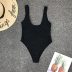 Luxury Black Female Swimsuit Vintage One Piece Ruffled Push Up Tummy Control Swimwear Halter One Piece Slimming Retro Swimsuit Women's Plus Size Push Up Bathing Suit Solid Red Swimwear Women Padded Bathing Suits Stevvex