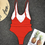 Luxury Black Female Swimsuit Vintage One Piece Ruffled Push Up Tummy Control Swimwear Halter One Piece Slimming Retro Swimsuit Women's Plus Size Push Up Bathing Suit Solid Red Swimwear Women Padded Bathing Suits Stevvex
