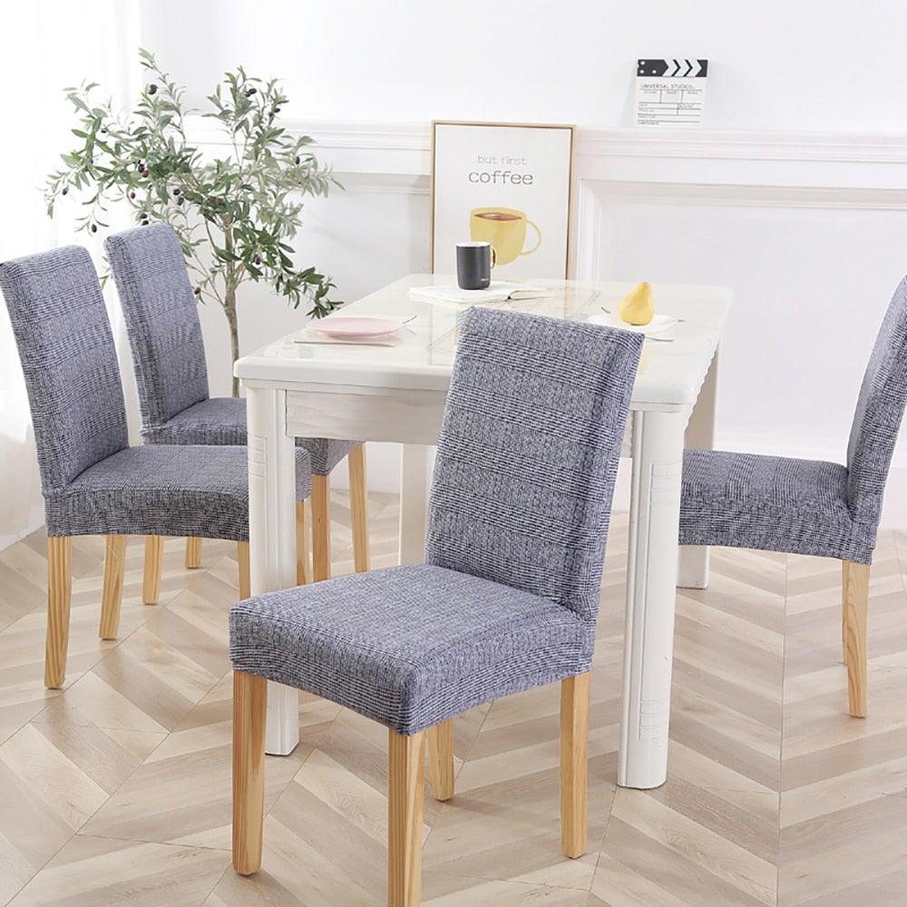 New Chair Covers Spandex Stretch Chair Covers Dining Slipcover Decorative Chair Cover floral For Kitchen Wedding Banquet Hotel Stretch Armless Chair Slipcover for Dining Room Seat Cushion, Spandex Kitchen Parson Chair Protector Cover, Removable & Washable Stevvex
