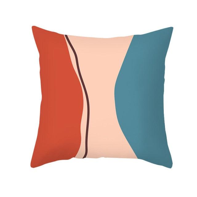 Abstract Line Drawing Cushion Case Modern Abstract Painting Pillow Case Beautiful Art Cushion Covers Art Sofa Pillows Case Livingroom Decorative Pillow 45x45CM