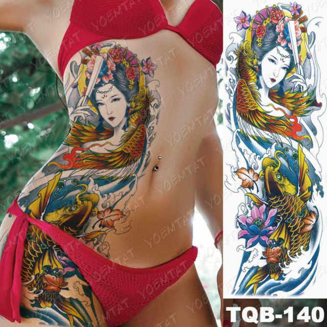 Womens Large Waterproof Temporary Sticker Tattoo Tiger Fox Luxury Design From Wonderland Stevvex