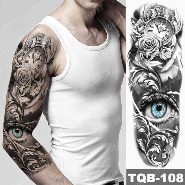 Womens Large Waterproof Temporary Sticker Tattoo Tiger Fox Luxury Design From Wonderland Stevvex