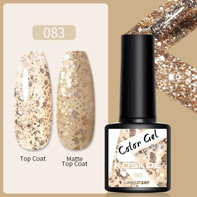 Spring Summer Nail Gel Polish Colorful UV LED Diamond Stylish Glossy and Matte Fashion Design For Womens Stevvex