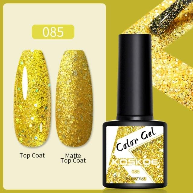 Spring Summer Nail Gel Polish Colorful UV LED Diamond Stylish Glossy and Matte Fashion Design For Womens Stevvex