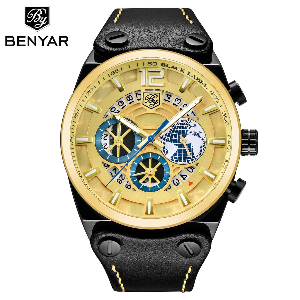 Business Mens Fashion Watches Quartz Silicone Sport Multifunction Watch Men Luxury Waterproof Luminous Hands Stevvex