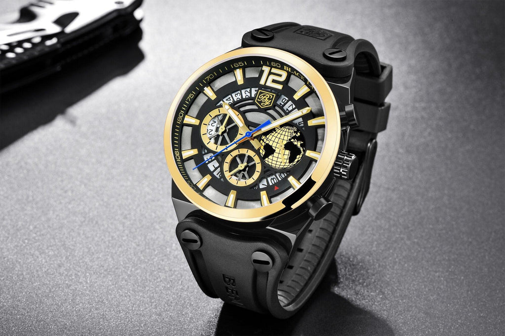 Business Mens Fashion Watches Quartz Silicone Sport Multifunction Watch Men Luxury Waterproof Luminous Hands Stevvex