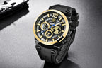 Business Mens Fashion Watches Quartz Silicone Sport Multifunction Watch Men Luxury Waterproof Luminous Hands Stevvex