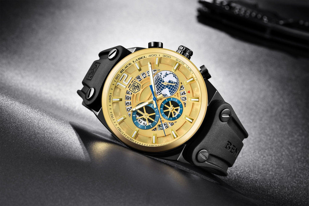 Business Mens Fashion Watches Quartz Silicone Sport Multifunction Watch Men Luxury Waterproof Luminous Hands Stevvex