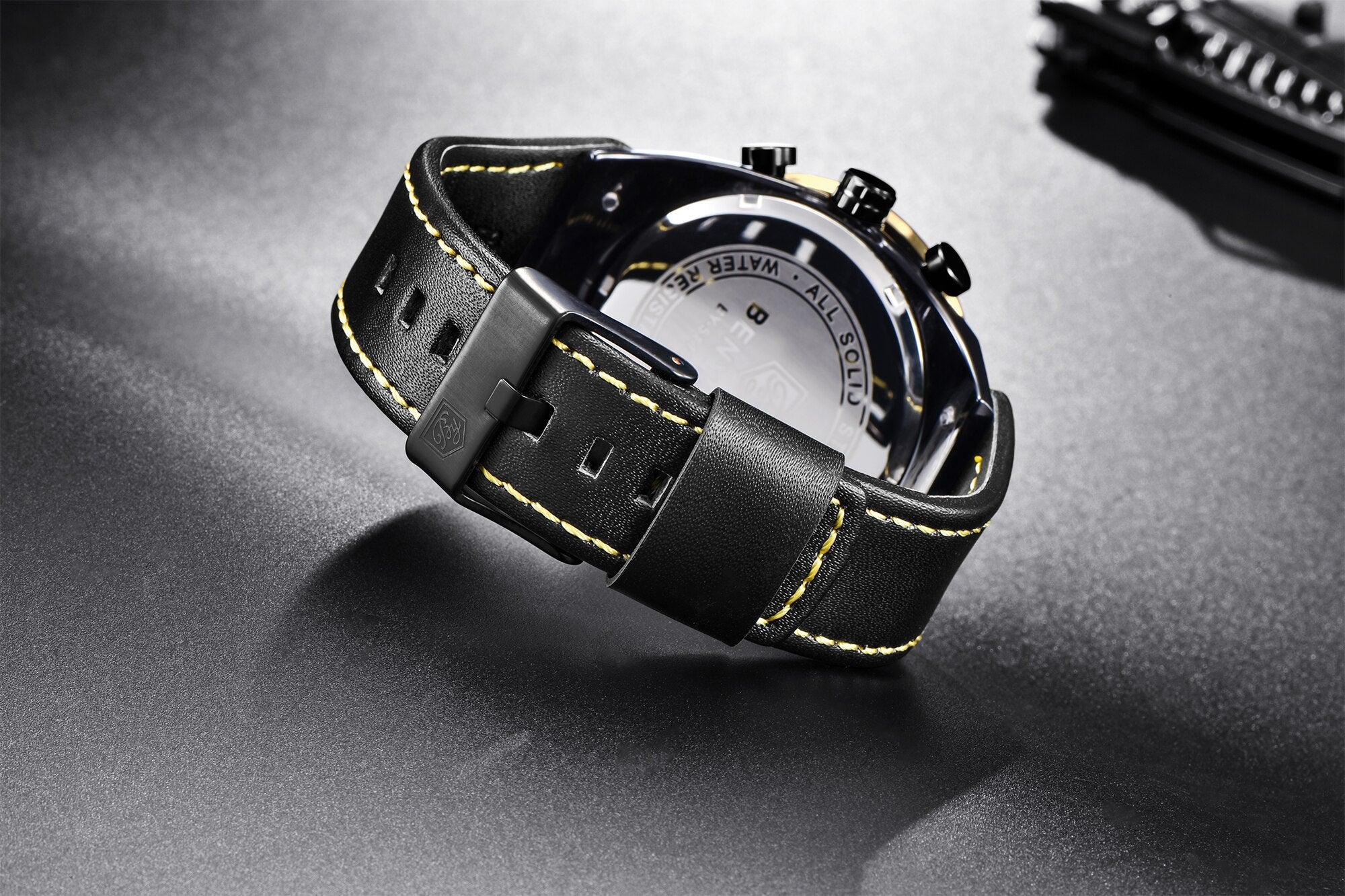 Business Mens Fashion Watches Quartz Silicone Sport Multifunction Watch Men Luxury Waterproof Luminous Hands Stevvex