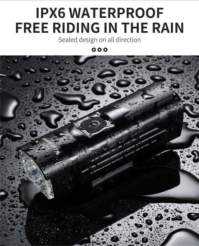 Front Bicycle Light USB Rechargeable LED Bike Light Waterproof Cycling Headlight Climbing Safety Flashlight Lamps Bike Light Super Bright Bicycle Light Easy To Install Fits All Bikes Headlights With Modes Stevvex
