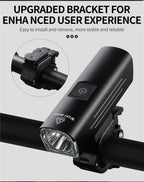 Front Bicycle Light USB Rechargeable LED Bike Light Waterproof Cycling Headlight Climbing Safety Flashlight Lamps Bike Light Super Bright Bicycle Light Easy To Install Fits All Bikes Headlights With Modes Stevvex