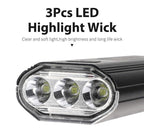 Front Bicycle Light USB Rechargeable LED Bike Light Waterproof Cycling Headlight Climbing Safety Flashlight Lamps Bike Light Super Bright Bicycle Light Easy To Install Fits All Bikes Headlights With Modes Stevvex