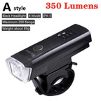 Front Bicycle Light USB Rechargeable LED Bike Light Waterproof Cycling Headlight Climbing Safety Flashlight Lamps Bike Light Super Bright Bicycle Light Easy To Install Fits All Bikes Headlights With Modes Stevvex