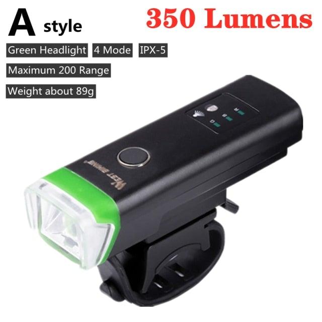 Front Bicycle Light USB Rechargeable LED Bike Light Waterproof Cycling Headlight Climbing Safety Flashlight Lamps Bike Light Super Bright Bicycle Light Easy To Install Fits All Bikes Headlights With Modes Stevvex