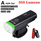 Front Bicycle Light USB Rechargeable LED Bike Light Waterproof Cycling Headlight Climbing Safety Flashlight Lamps Bike Light Super Bright Bicycle Light Easy To Install Fits All Bikes Headlights With Modes Stevvex