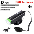 Front Bicycle Light USB Rechargeable LED Bike Light Waterproof Cycling Headlight Climbing Safety Flashlight Lamps Bike Light Super Bright Bicycle Light Easy To Install Fits All Bikes Headlights With Modes Stevvex