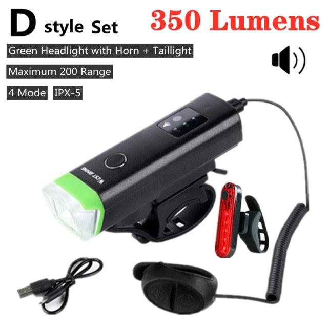 Front Bicycle Light USB Rechargeable LED Bike Light Waterproof Cycling Headlight Climbing Safety Flashlight Lamps Bike Light Super Bright Bicycle Light Easy To Install Fits All Bikes Headlights With Modes Stevvex