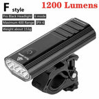 Front Bicycle Light USB Rechargeable LED Bike Light Waterproof Cycling Headlight Climbing Safety Flashlight Lamps Bike Light Super Bright Bicycle Light Easy To Install Fits All Bikes Headlights With Modes Stevvex