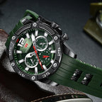 New Fashion Sport Mens Watches Waterproof Silicon Strap Wrist Watch Multifunctional Luminous Hands For Men Stevvex
