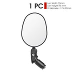 Adjustable Rotation Bike Rearview Mirror Cycling Rear View Road Bicycle Handlebar Mirrors Convex Mirror With 360˚Adjustable Handlebar Installation For Mountain Road Bike Electric Bicycle Accessories Stevvex