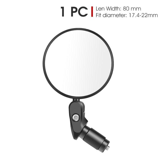 Adjustable Rotation Bike Rearview Mirror Cycling Rear View Road Bicycle Handlebar Mirrors Convex Mirror With 360˚Adjustable Handlebar Installation For Mountain Road Bike Electric Bicycle Accessories Stevvex