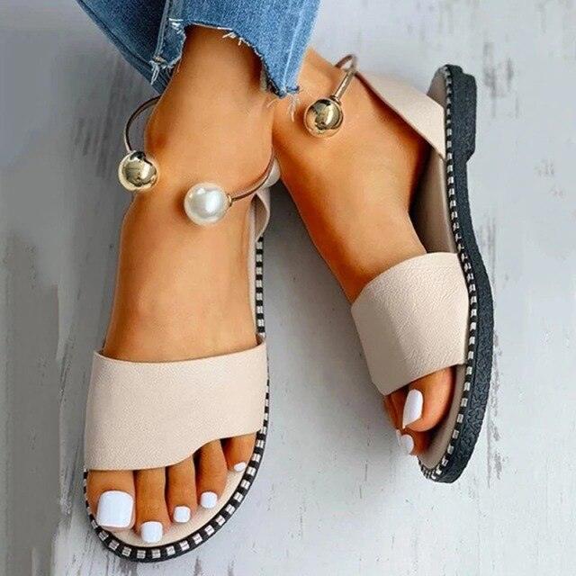 Women Luxury Party Sandals Fashion Summer Casual Black Business Sandals Buckle Straps Beach Shoes Retro Fashion Summer Women Shoes Print Casual Sandals Stevvex