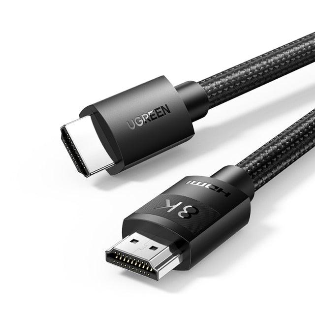 HDMI 2.1 Cable Ultra High Speed 8K60Hz 4K120Hz HDMI Splitter Cable 48Gbps Ultra High Speed 4K 120Hz Braided HDMI Cable Dynamic HDR Vision HDR 10 Compatible With UHD TV Laptop Stevvex
