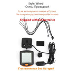 Bike Speed Meter Digital Bike Computer Multifunction Waterproof Sports Sensors Bicycle Computer Speedometer Waterproof 4 Line Display Odometer Cycling Multi Function Design Stevvex