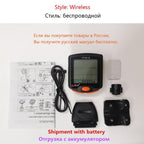Bike Speed Meter Digital Bike Computer Multifunction Waterproof Sports Sensors Bicycle Computer Speedometer Waterproof 4 Line Display Odometer Cycling Multi Function Design Stevvex