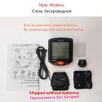 Bike Speed Meter Digital Bike Computer Multifunction Waterproof Sports Sensors Bicycle Computer Speedometer Waterproof 4 Line Display Odometer Cycling Multi Function Design Stevvex