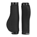 Leather City Mountain Bike Handlebar Cover Handle Grips Bar End Non-slip Aluminum Lock Ergonomic Design Non-Slip Microfiber Leather Bicycle Grip With Aluminum Alloy Dual Lock-On Bicycle Handle Bar Covers For Mountain Road Bike Stevvex