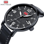Black Classic Simple Men's Fashion Quartz Watches Modern Round Design Waterproof Wrist Watch For Men Stevvex
