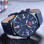 Black Classic Simple Men's Fashion Quartz Watches Modern Round Design Waterproof Wrist Watch For Men Stevvex