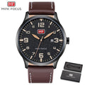 Black Classic Simple Men's Fashion Quartz Watches Modern Round Design Waterproof Wrist Watch For Men Stevvex
