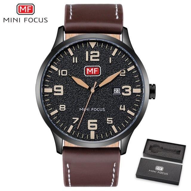 Black Classic Simple Men's Fashion Quartz Watches Modern Round Design Waterproof Wrist Watch For Men Stevvex