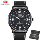 Black Classic Simple Men's Fashion Quartz Watches Modern Round Design Waterproof Wrist Watch For Men Stevvex